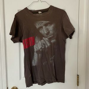 distressed Vintage Keith Richards Rolling Stones 1988 X-pensive Winos Tour shirt